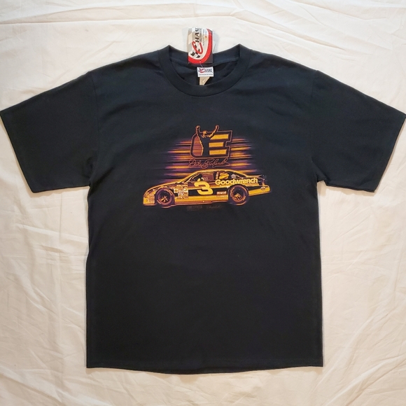 Chase Authentic Dale Earnhardt T-shirt, size L, black & gold graphic. NWT - Picture 2 of 5